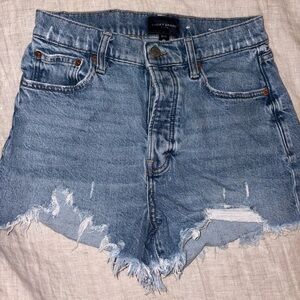 Lucky Brand Blue Jean Shorts Distressed Cut-Offs